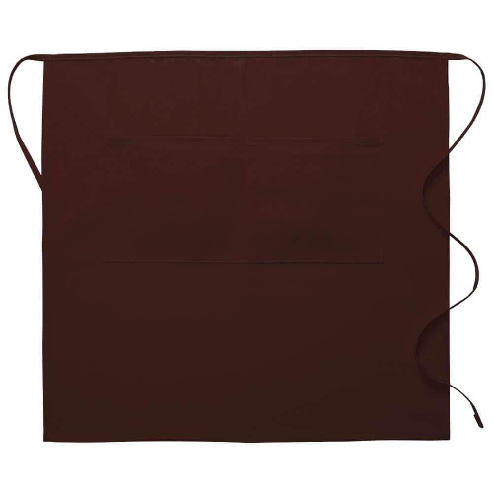 3/4 Bistro Apron w/Center Divided Pocket (Made in the USA - 28&quot;)