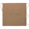 3/4 Bistro Apron w/Center Divided Pocket (Made in the USA - 28&quot;)