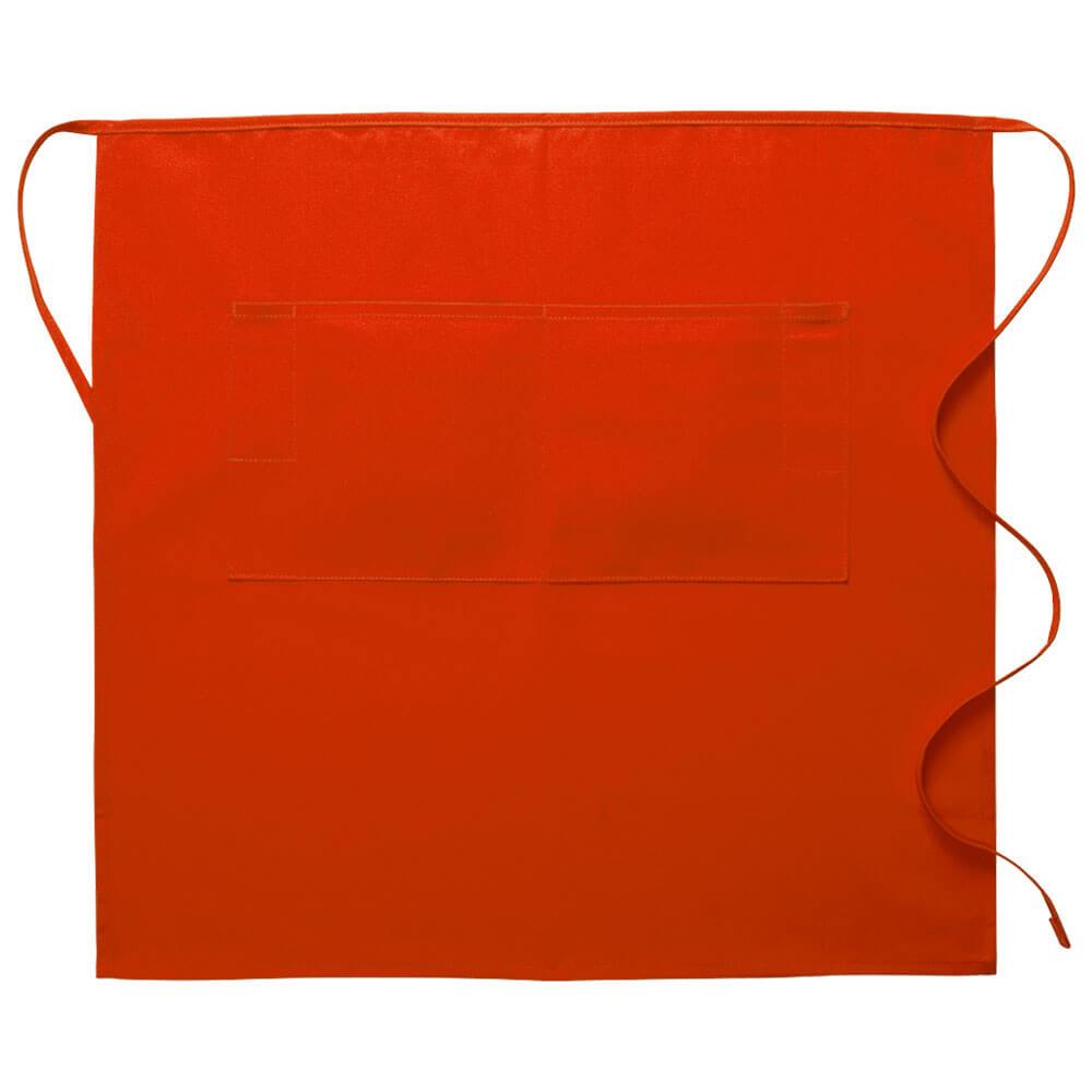3/4 Bistro Apron w/Center Divided Pocket (Made in the USA - 28&quot;)
