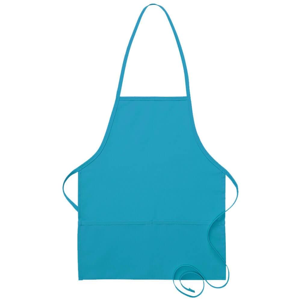 2-Pocket Bib Apron (Made in the USA - 22&quot;L)