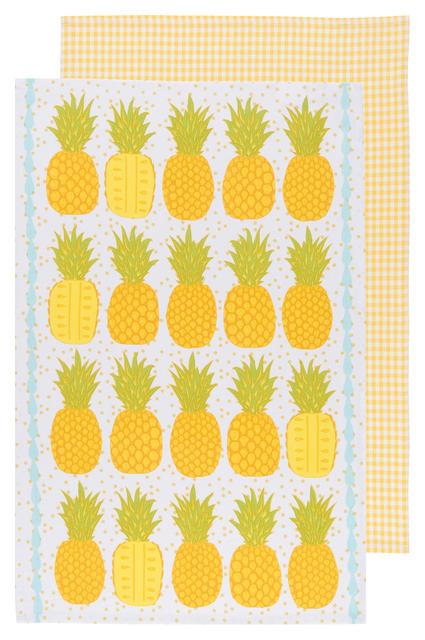 Crazy for Pineapples Dish Towel Set