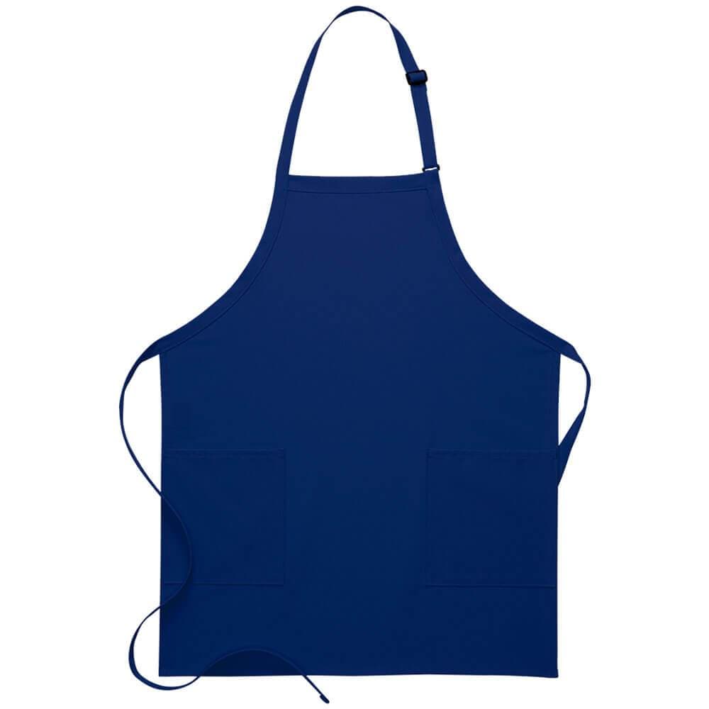 2-Patch Pocket Bib Apron (Made in the USA - 30&quot;)