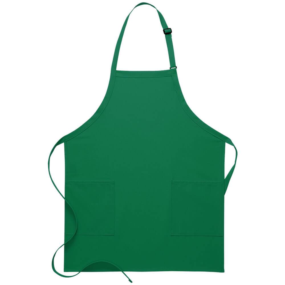 2-Patch Pocket Bib Apron (Made in the USA - 30")
