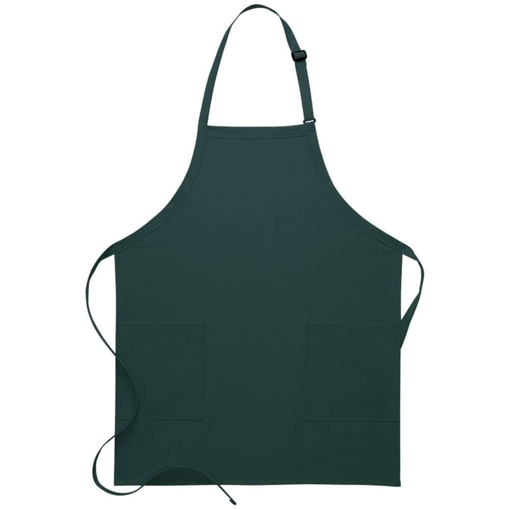 2-Patch Pocket Bib Apron (Made in the USA - 30&quot;)