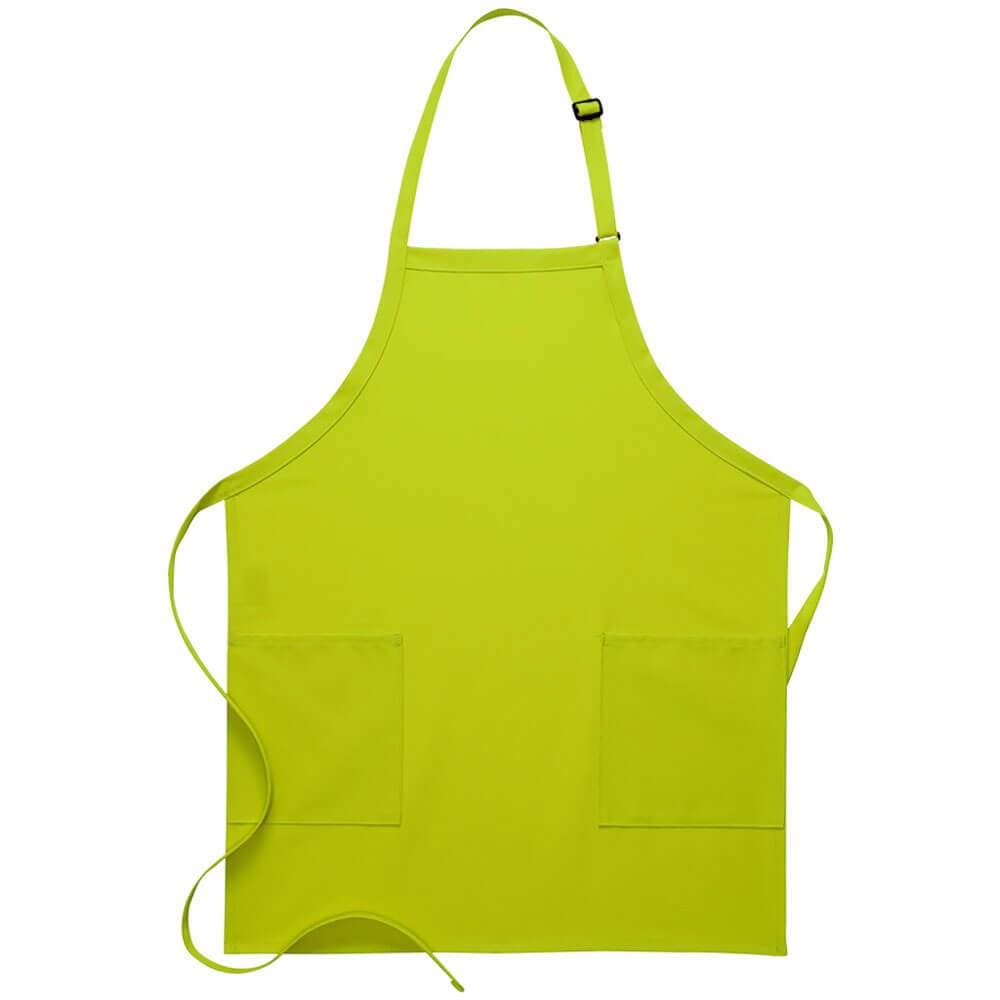 2-Patch Pocket Bib Apron (Made in the USA - 30&quot;)