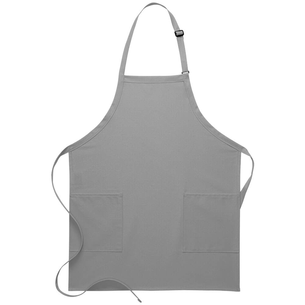2-Patch Pocket Bib Apron (Made in the USA - 30")