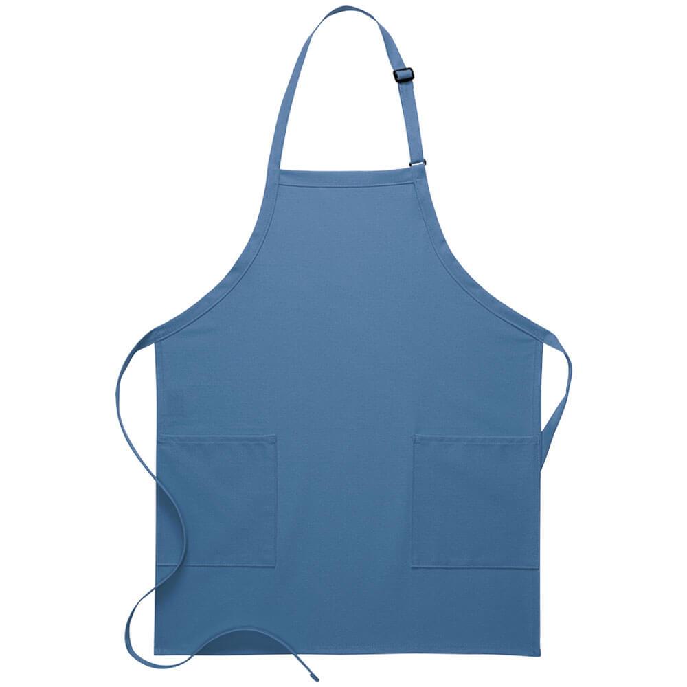 2-Patch Pocket Bib Apron (Made in the USA - 30&quot;)