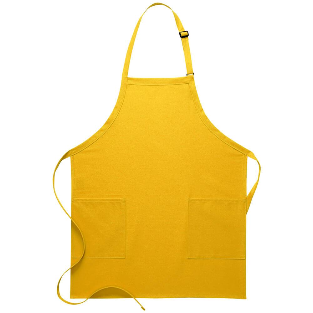 2-Patch Pocket Bib Apron (Made in the USA - 30")