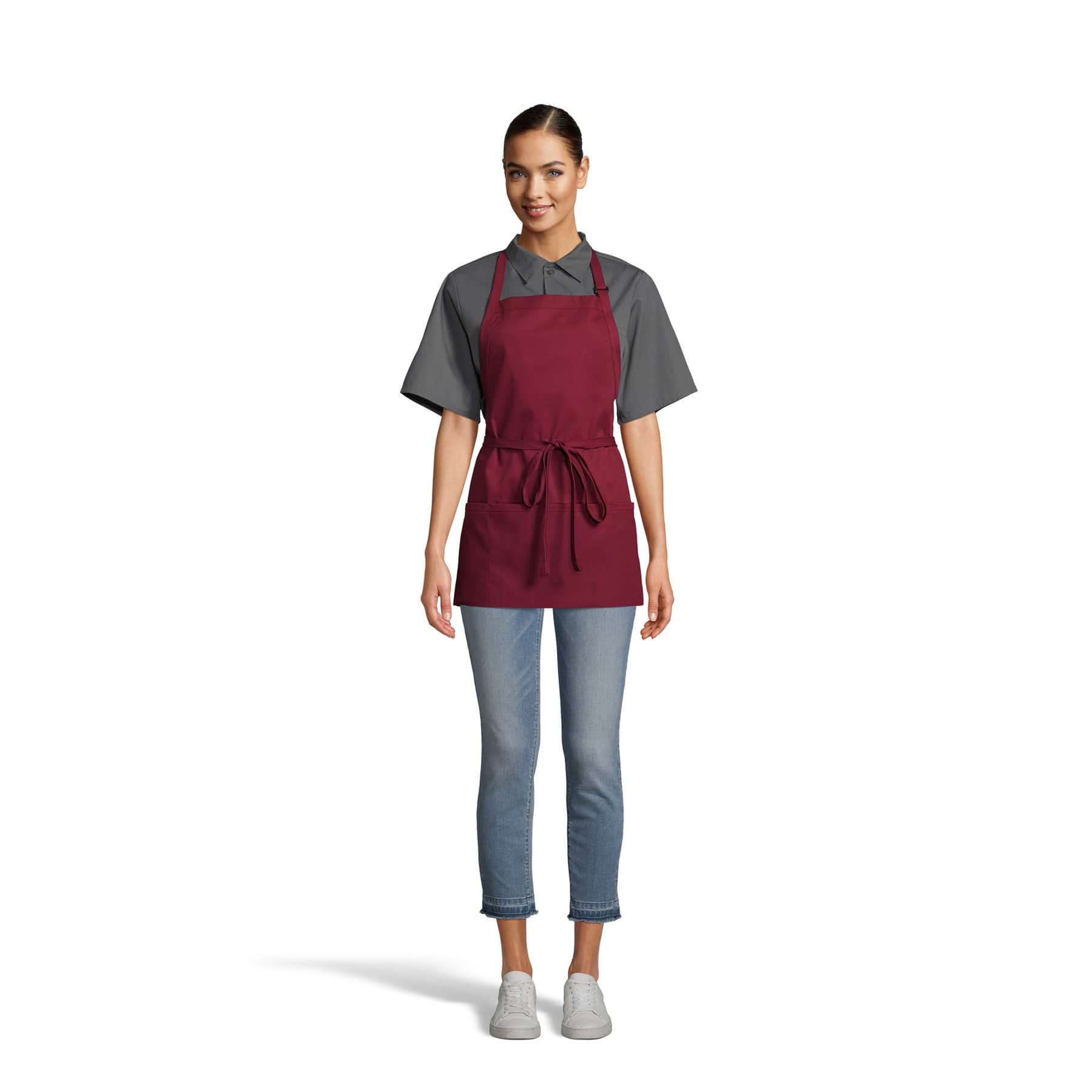 3-Pocket Adjustable Bib Apron