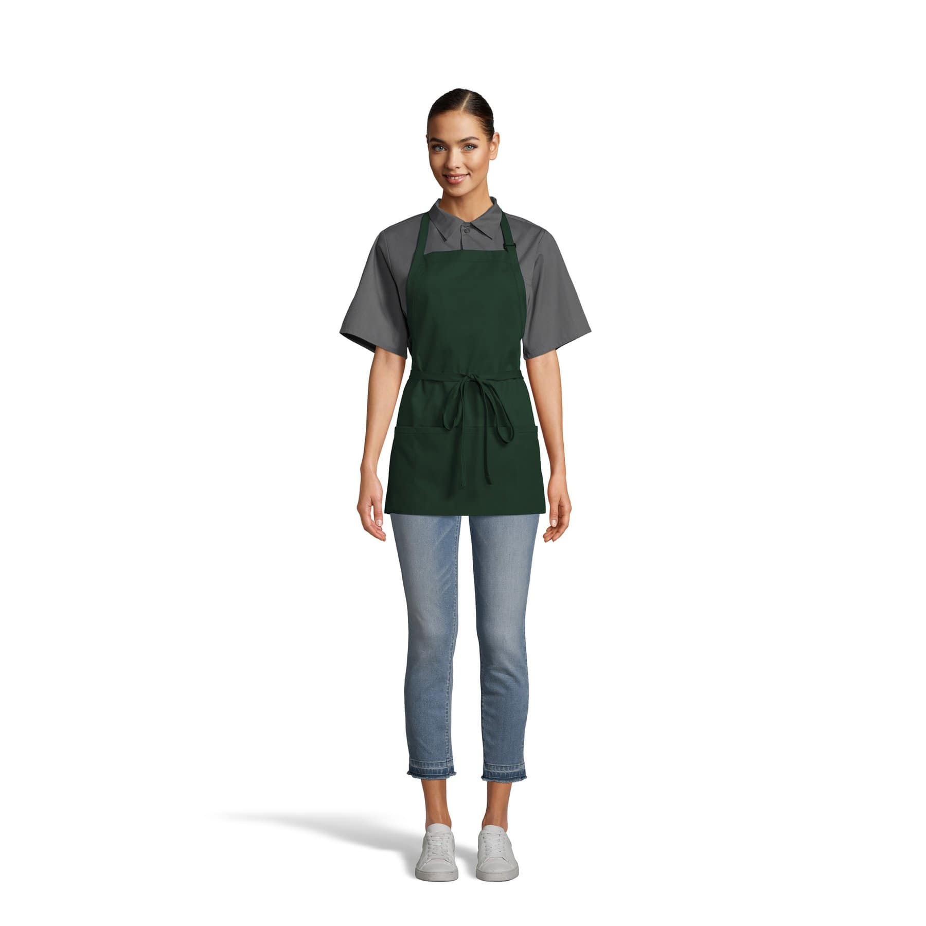 3-Pocket Adjustable Bib Apron