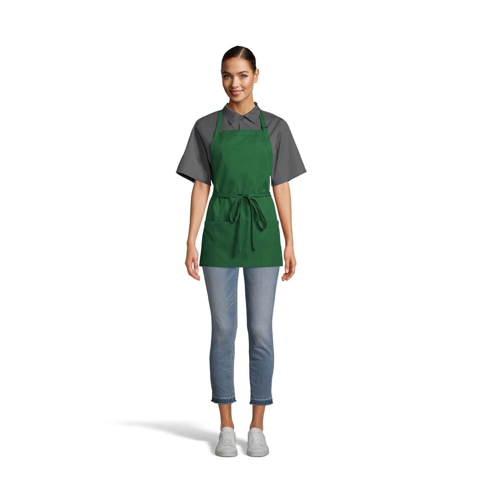 3-Pocket Adjustable Bib Apron