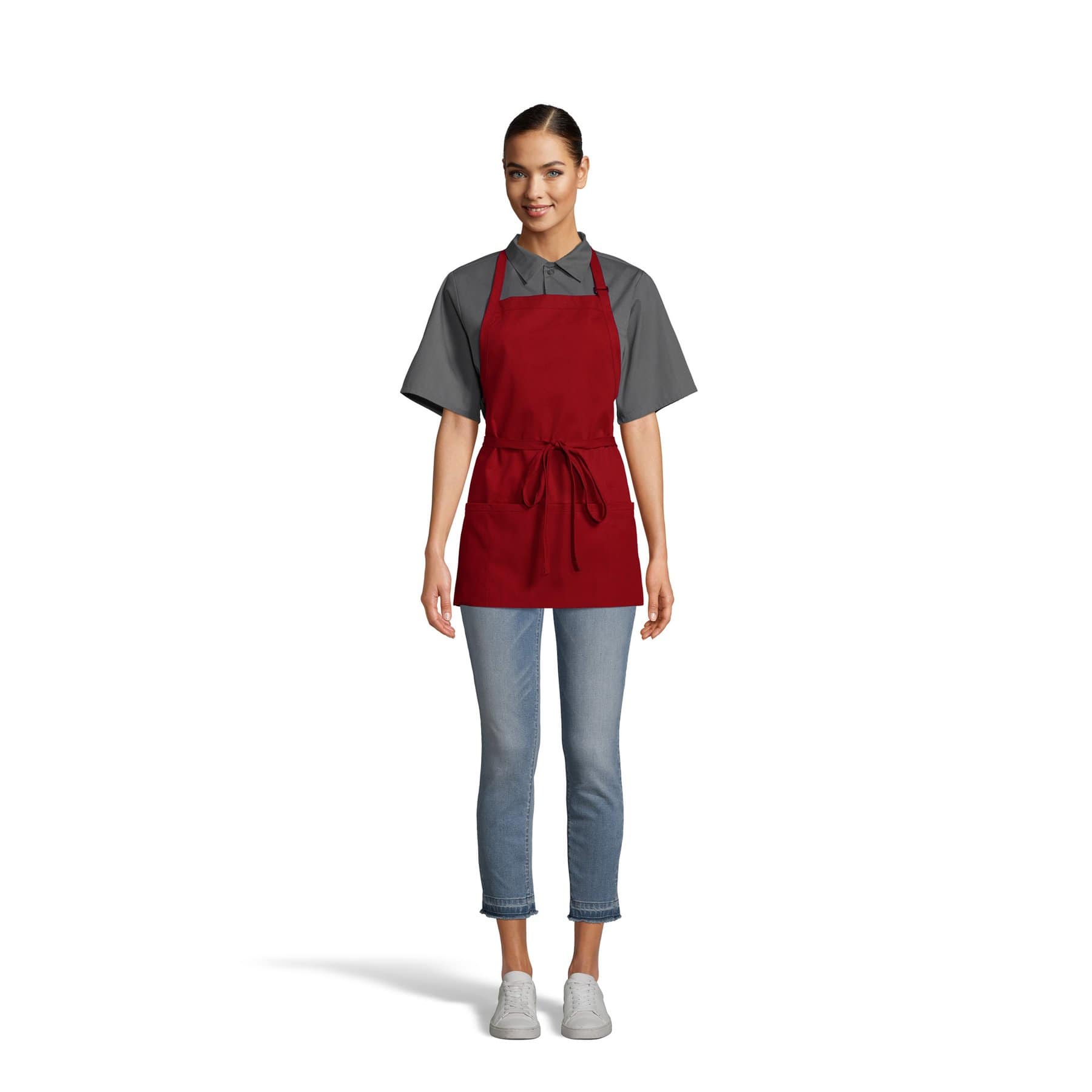3-Pocket Adjustable Bib Apron