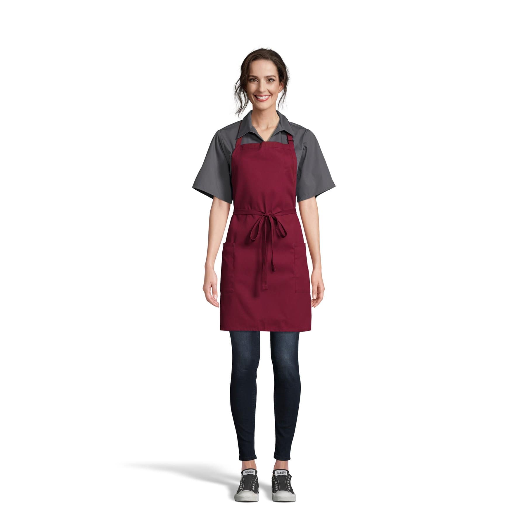 2-Pocket Bib Apron