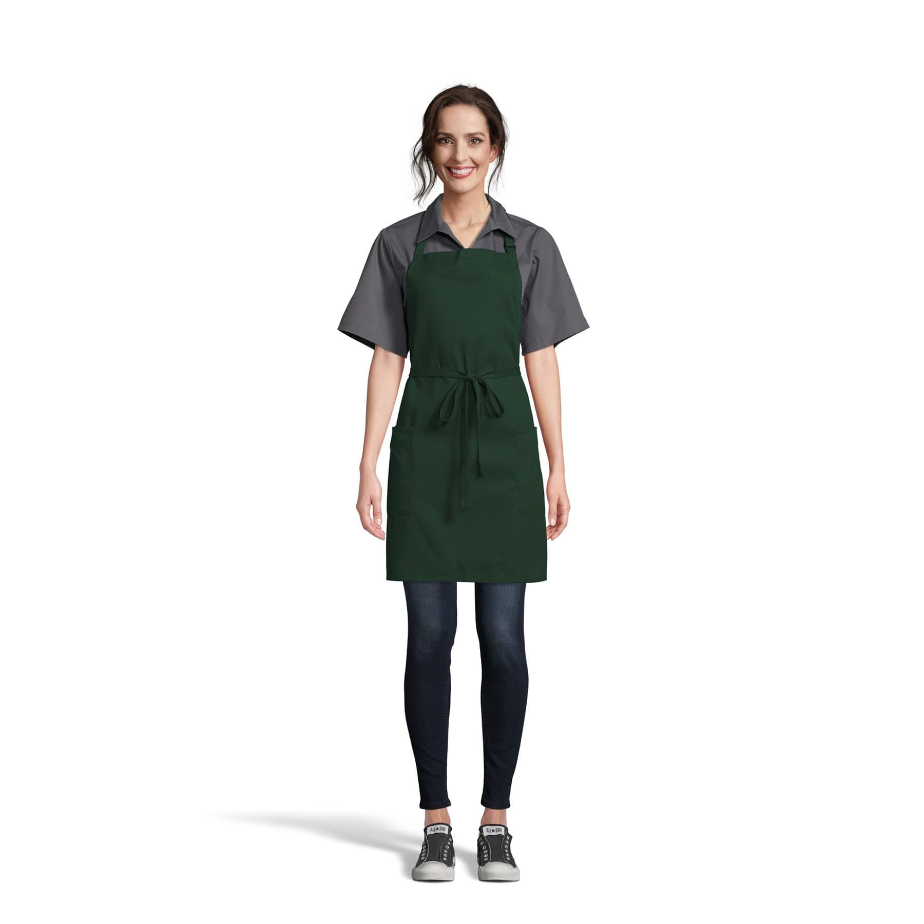 2-Pocket Bib Apron