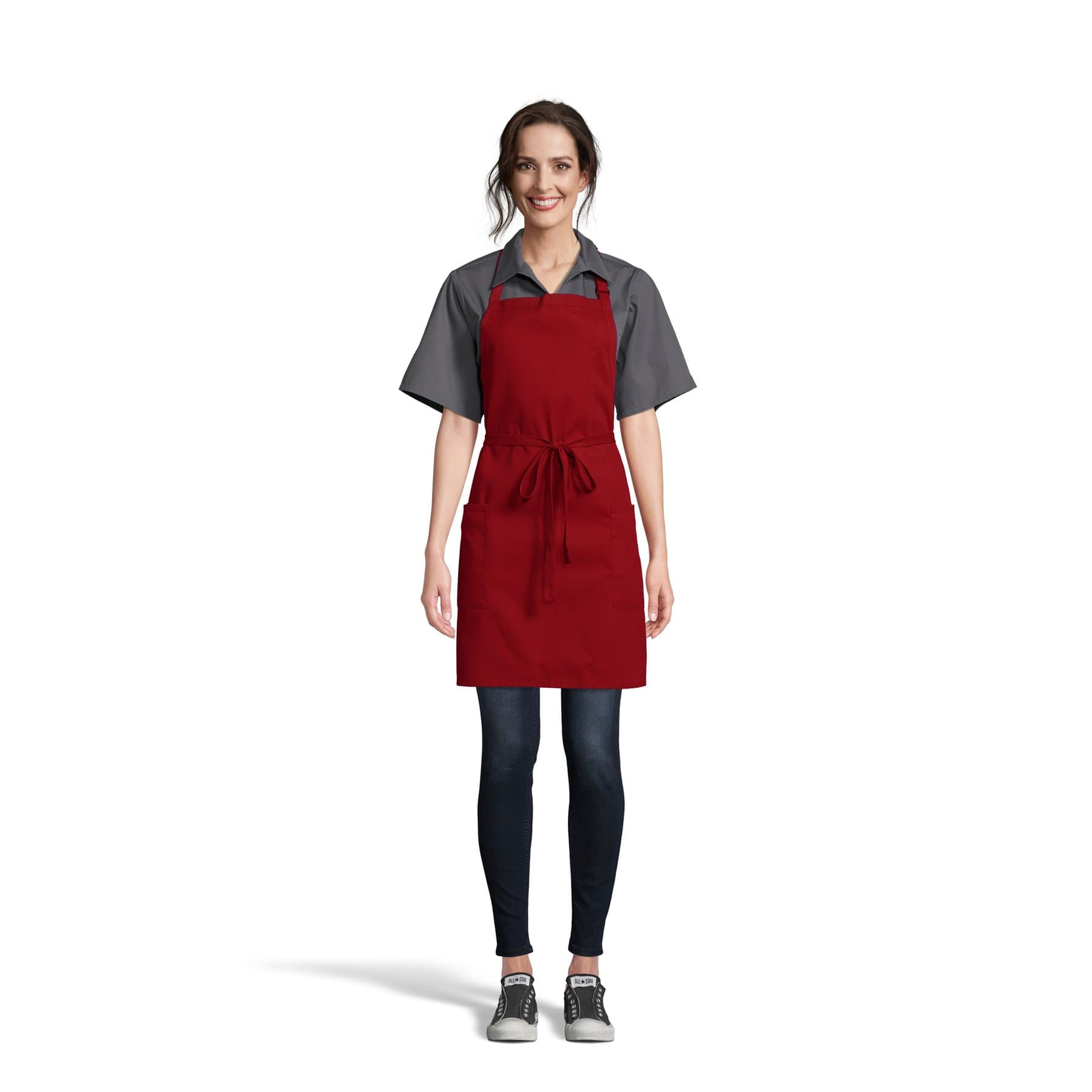 2-Pocket Bib Apron
