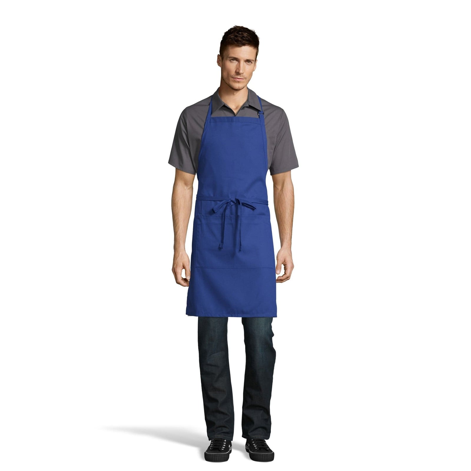2-Pocket Adjustable Bib Apron