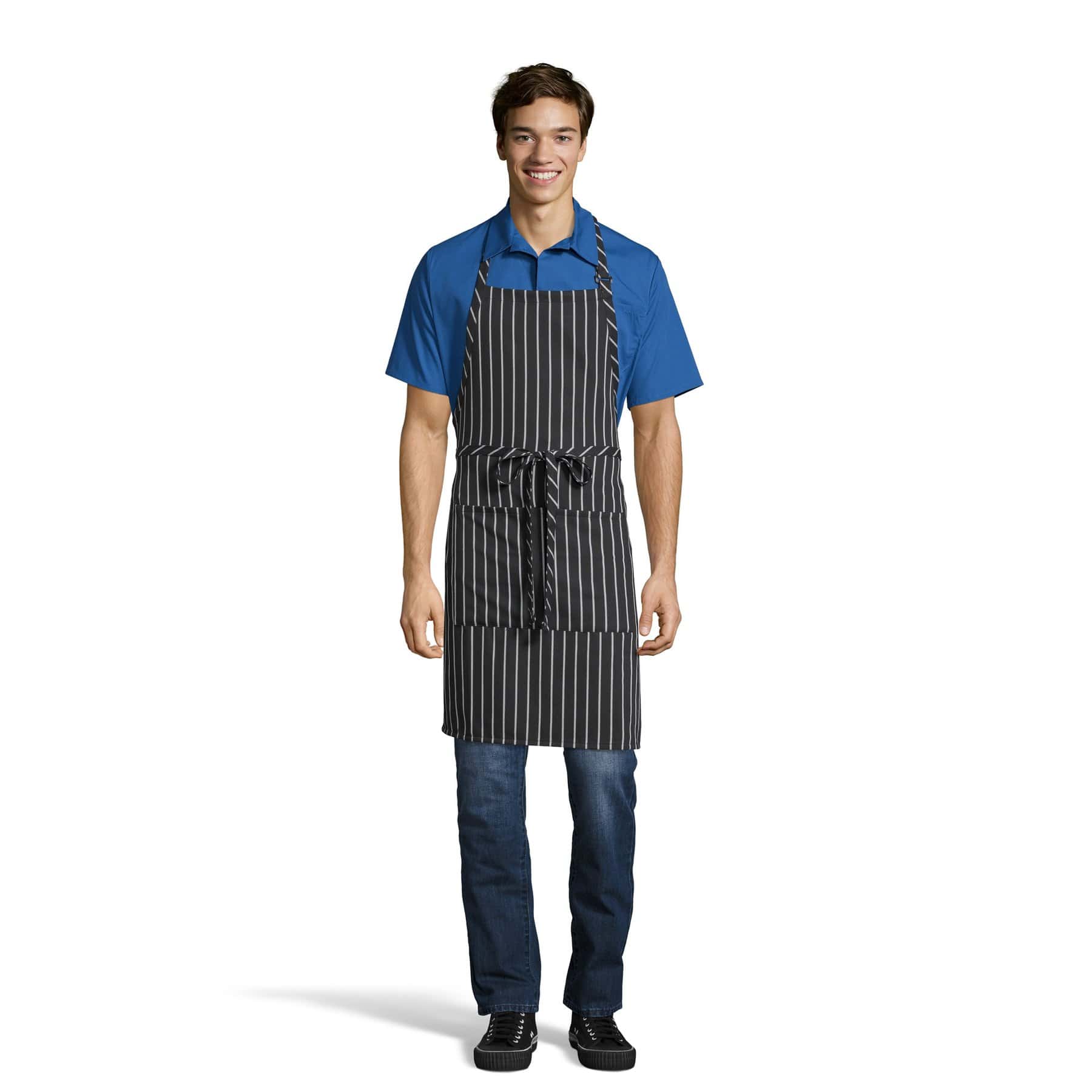 2-Pocket Adjustable Bib Apron
