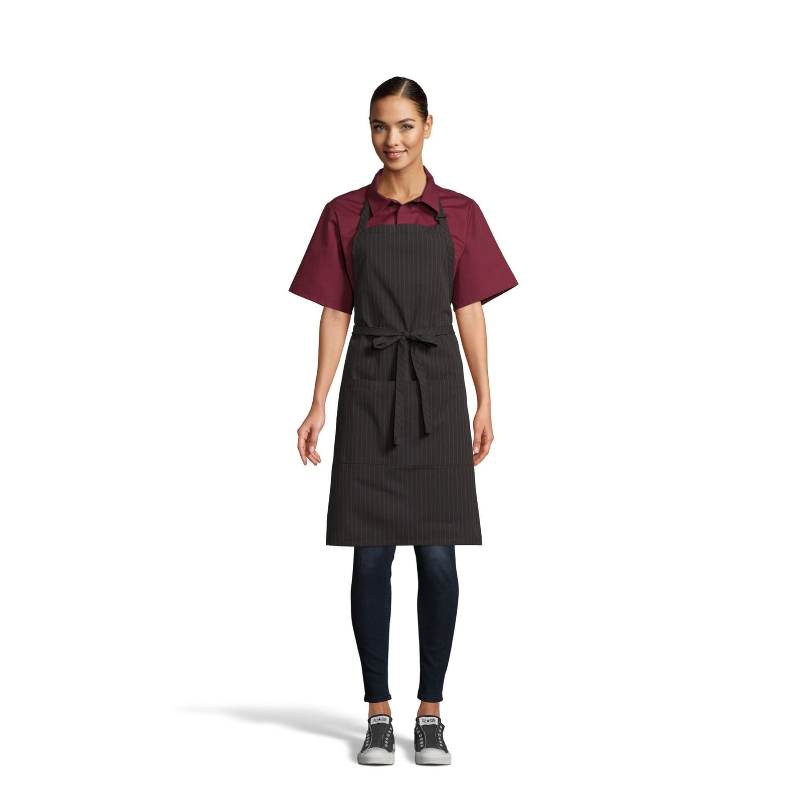 2-Pocket Adjustable Bib Apron