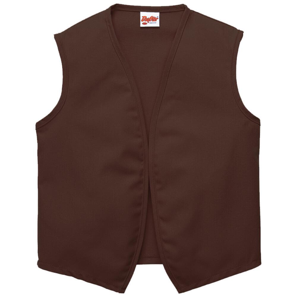 Unisex Vest Without Pockets in Various Sizes (Made In The USA)