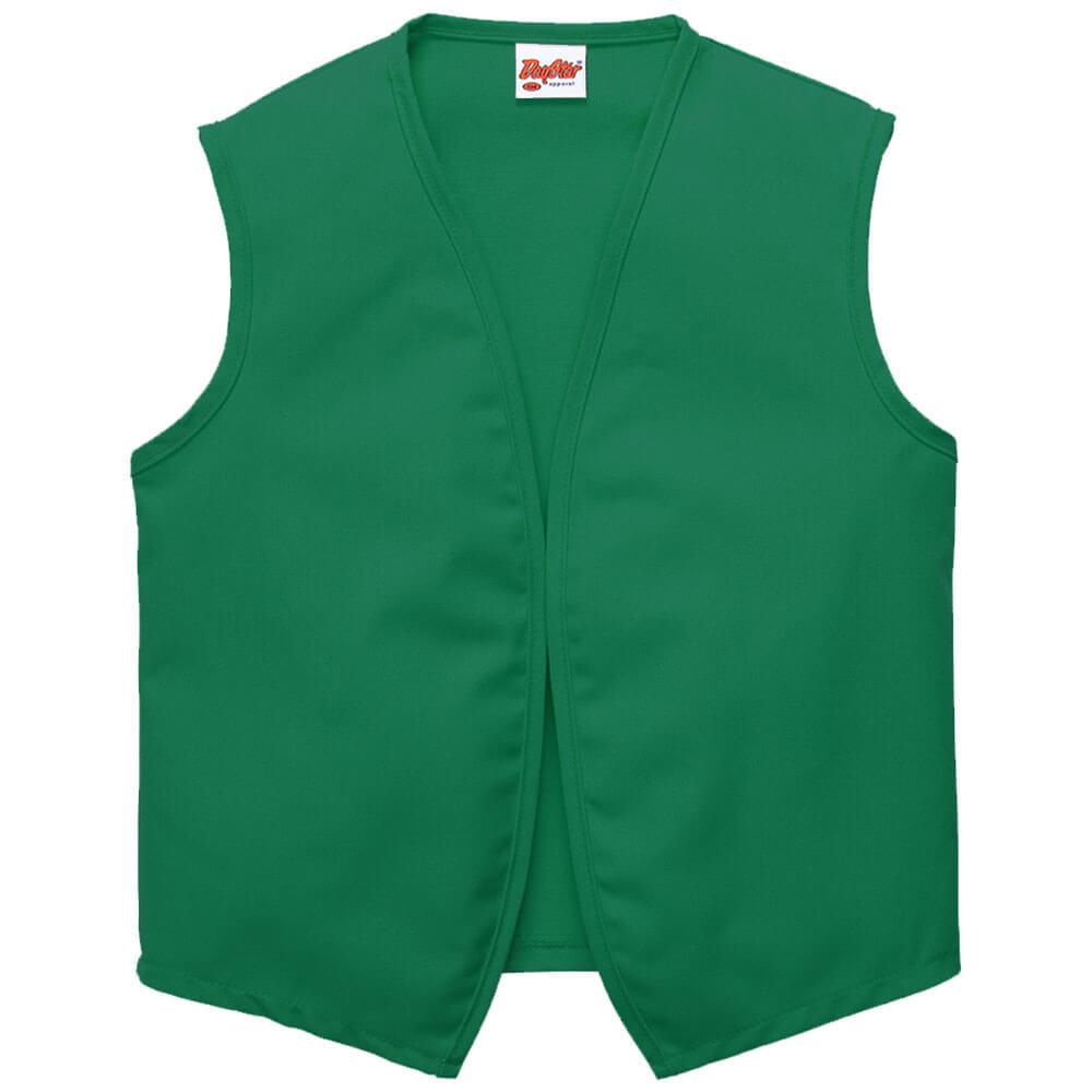 Unisex Vest Without Pockets in Various Sizes (Made In The USA)