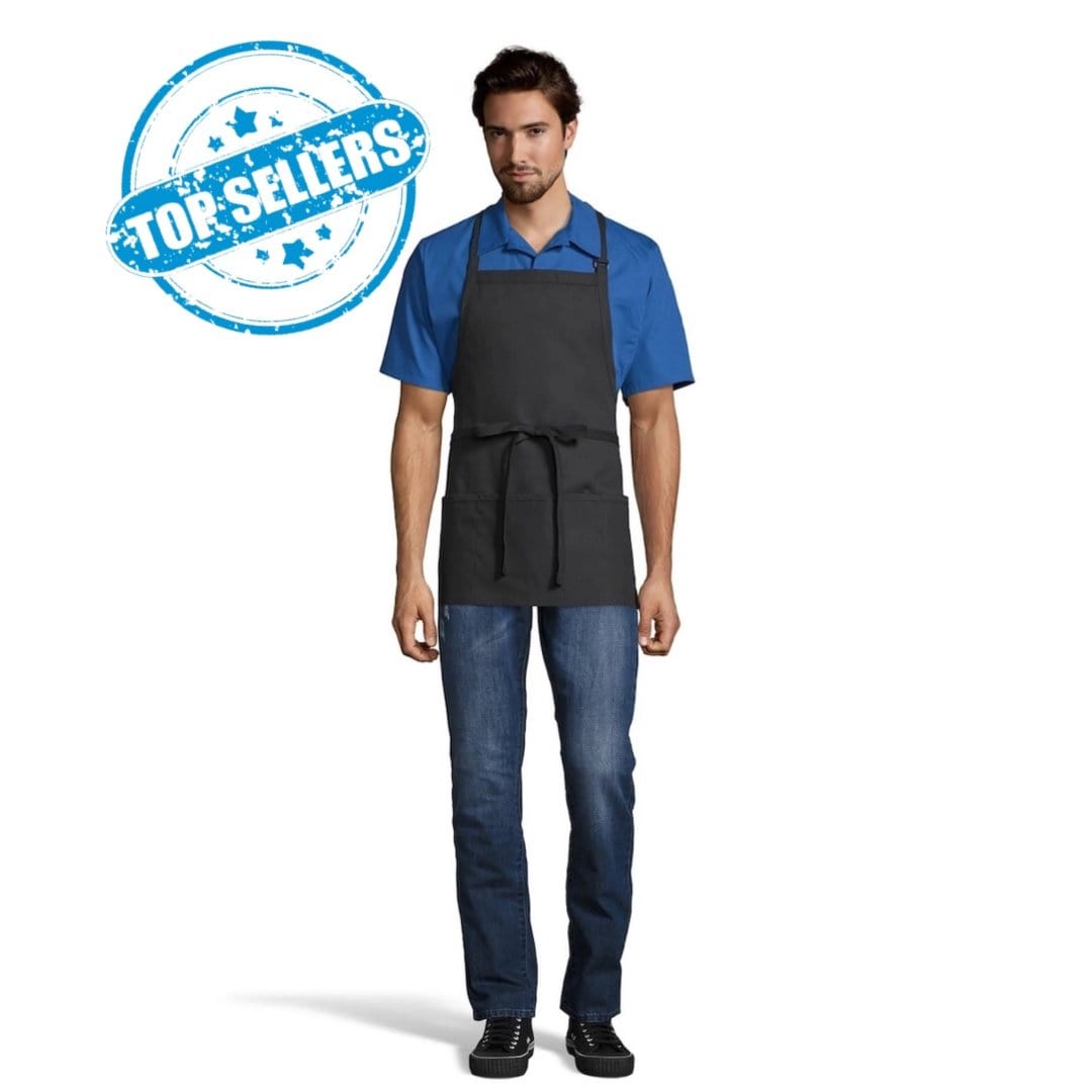 3-Pocket Adjustable Bib Apron