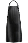2-Pocket Chalkstripe Butcher Bib Apron