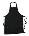 2-Pocket Black Eco Friendly Bib Apron